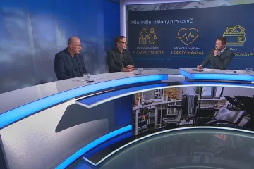 Hosté Událostí, komentářů z ekonomiky debatovali o odvodech živnostníků