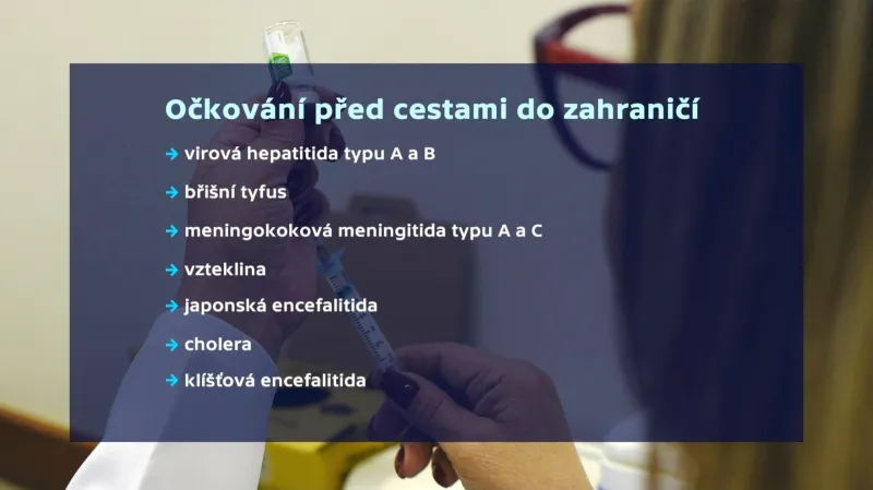 Doporučená očkování před dovolenou v zahraničí