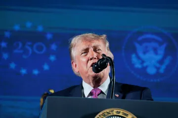 Trump pronáší projev k oslavám 250. výročí nezávislosti USA