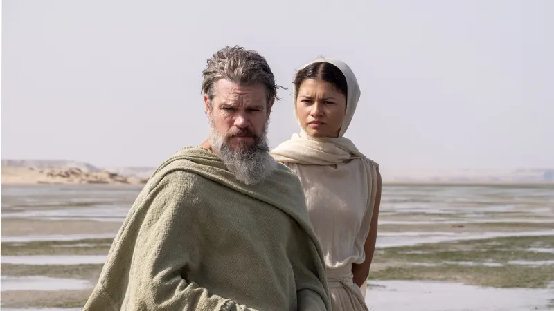 Matt Damon jako Odysseus a Zendaya v roli bohyně Athény