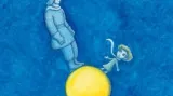 Ilustrace Petra Síse z knihy "Pilot a Malý princ"