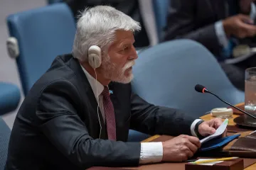 Odpovědí na ruskou agresi není appeasement, řekl Pavel v Radě bezpečnosti