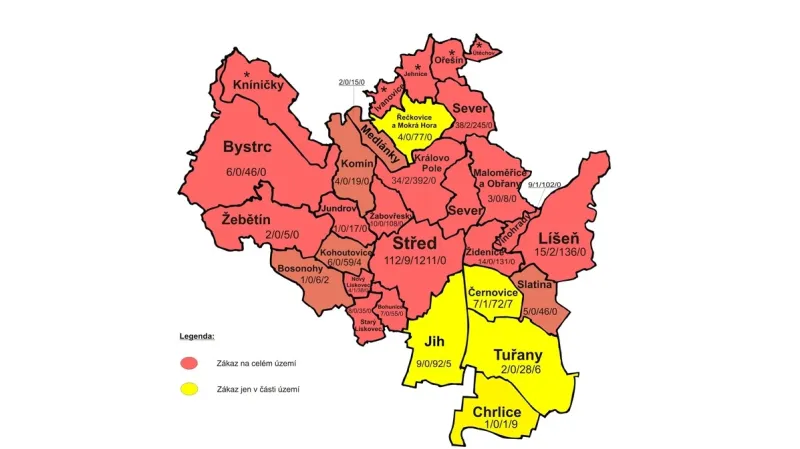 Mapa hazardu v Brně