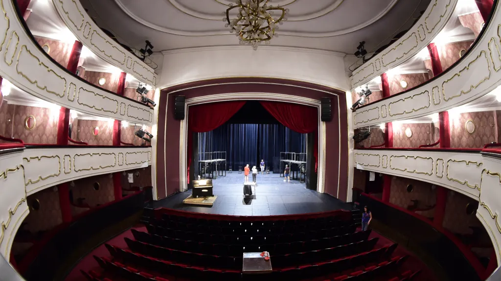 Interiér Moravského divadla v Olomouci