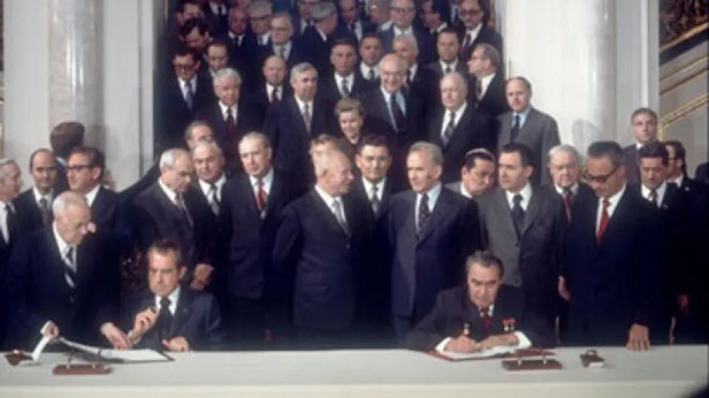 Podpis americko-sovětské odzbrojovací smlouvy v roce 1972