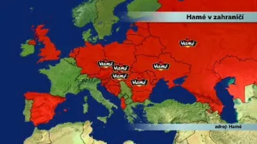 Dosah firmy Hamé v Evropě