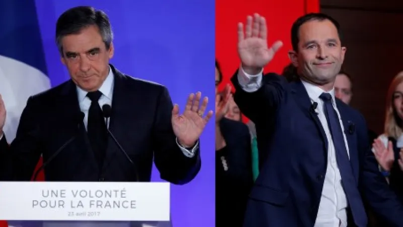 Francois Fillon a Benoit Hamon
