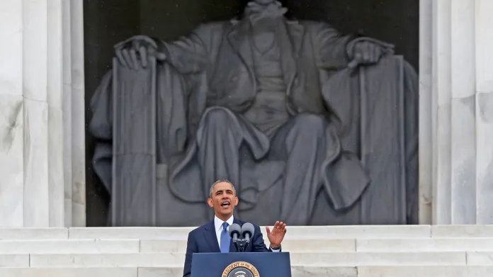 Projev Baracka Obamy u Lincolnova památníku