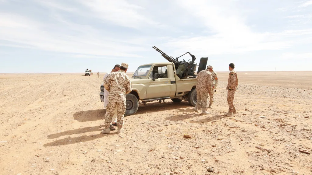 Část libyjských vládních jednotek