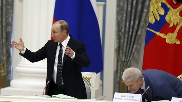 Vladimir Putin na zasedání prezidentské rady pro vědu a vzdělávání