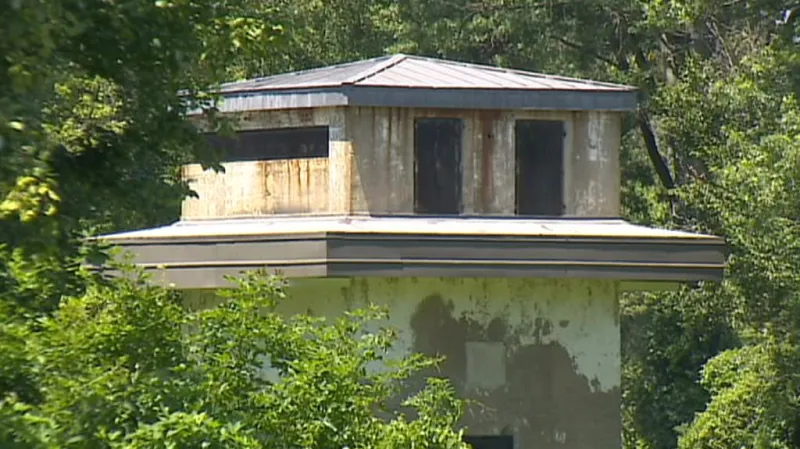 Bývalý tábor pro německé válečné zajatce ve Fort Hunt ve Virginii