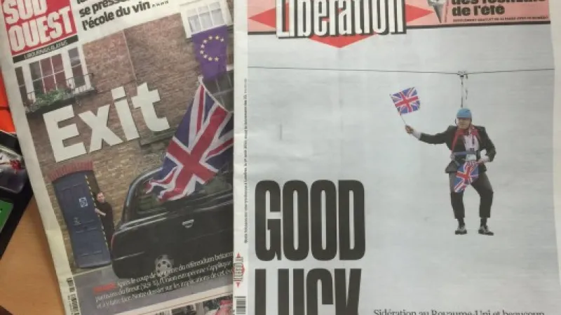 Reakce francouzského tisku na brexit