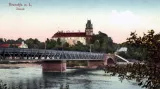 Starý most přes Labe na dobové ilustraci