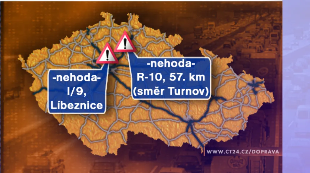 Dopravní situace ve středu 9. 7. 2008