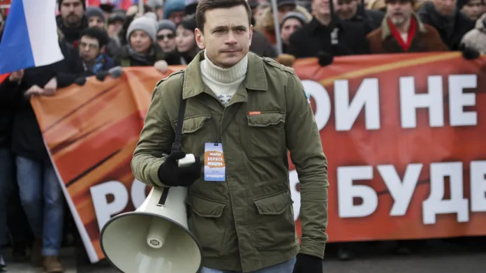 Ilja Jašin z opozičního hnutí Solidarita