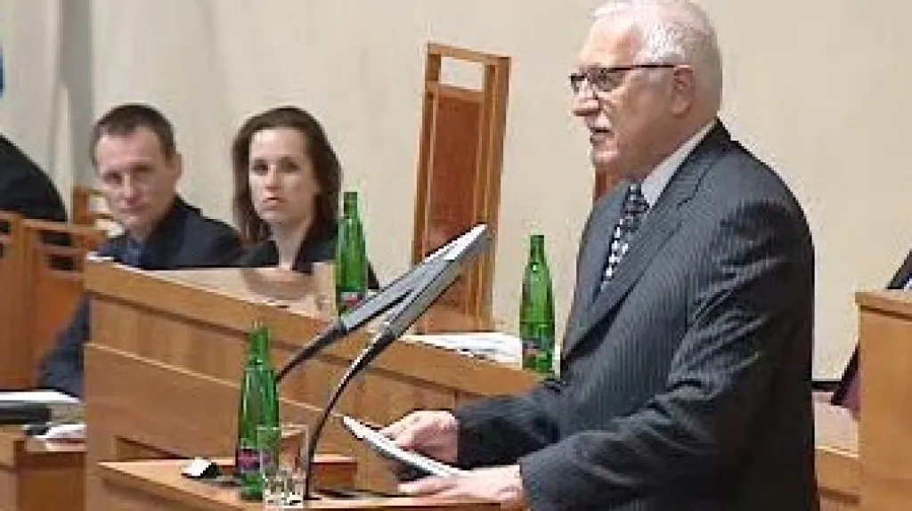 Václav Klaus v Senátu
