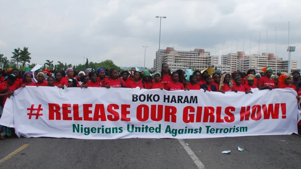 Demonstrace za propuštění nigerijských dívek