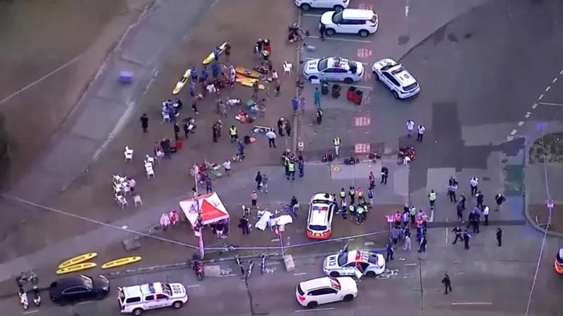 Policejní zásah na místě střelby v Sydney