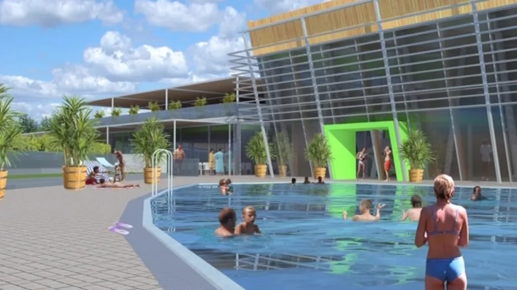 Vizualizace lázeňského areálu Moravia Thermal