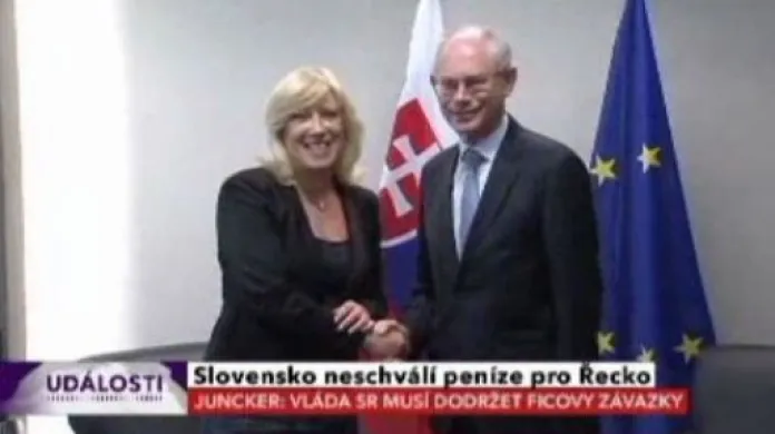 Nová slovenská vládá pomoc Řecku odmítá