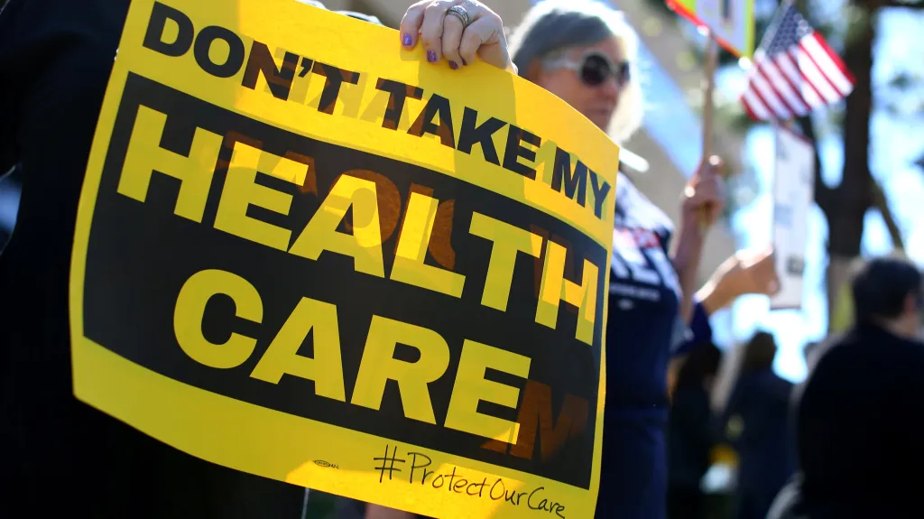 Protesty proti chystanému zrušení Obamacare