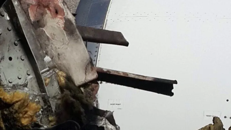 Díra v trupu letadla společnosti Daallo