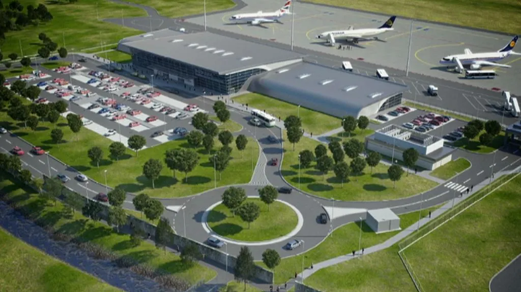 Vizualizace pardubického letiště