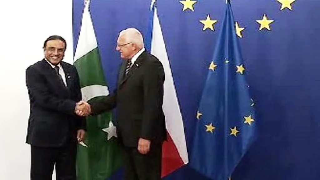 Asíf Alí Zardárí a Václav Klaus