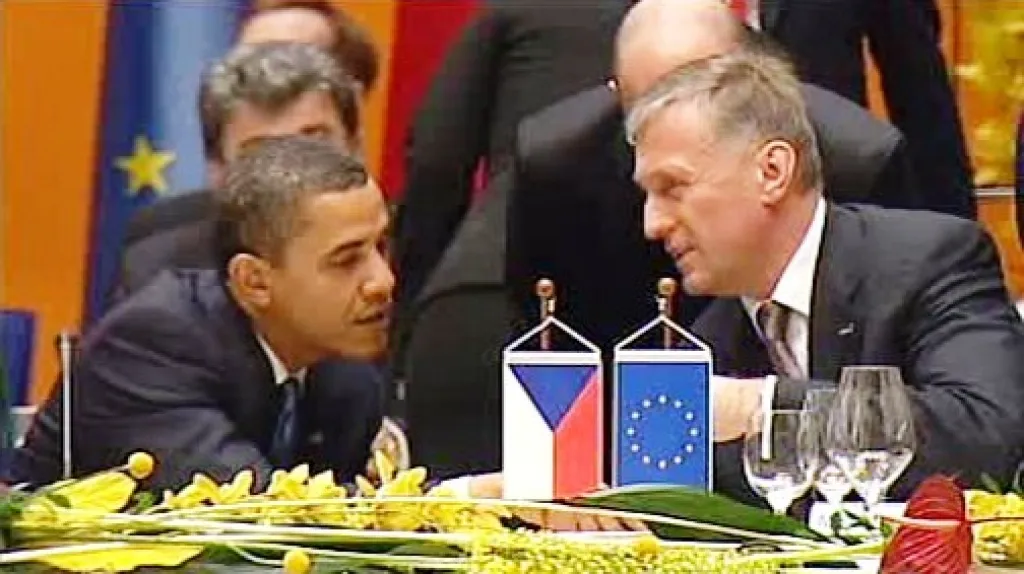 Obama, Topolánek