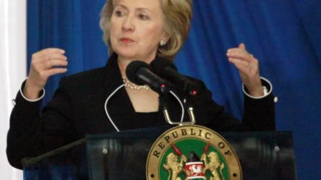 Hillary Clintonová v Keni
