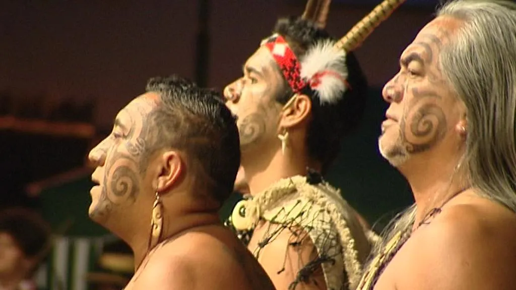 Vystoupení maorského souboru v Červeném Kostelci