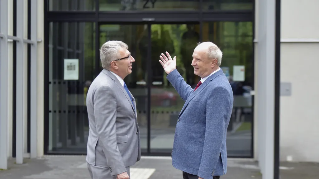 Ředitel FNO Jiří Havrlant a děkan Lékařské fakulty OU Arnošt Martínek