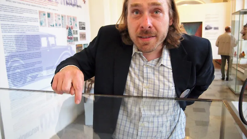 Kurátor výstavy 100 let - historik Tomáš Cidlina