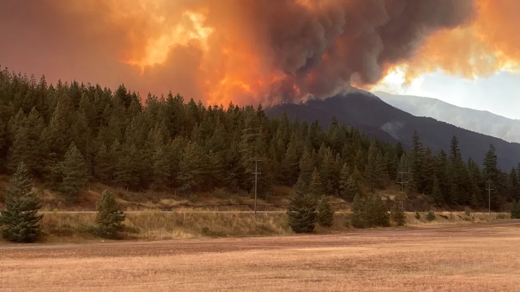 Požáry u Kookipi Creek v Kanadě