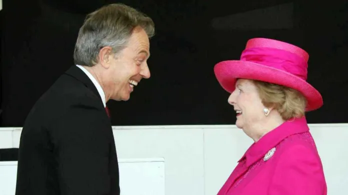 Tony Blair a Margaret Thatcherová