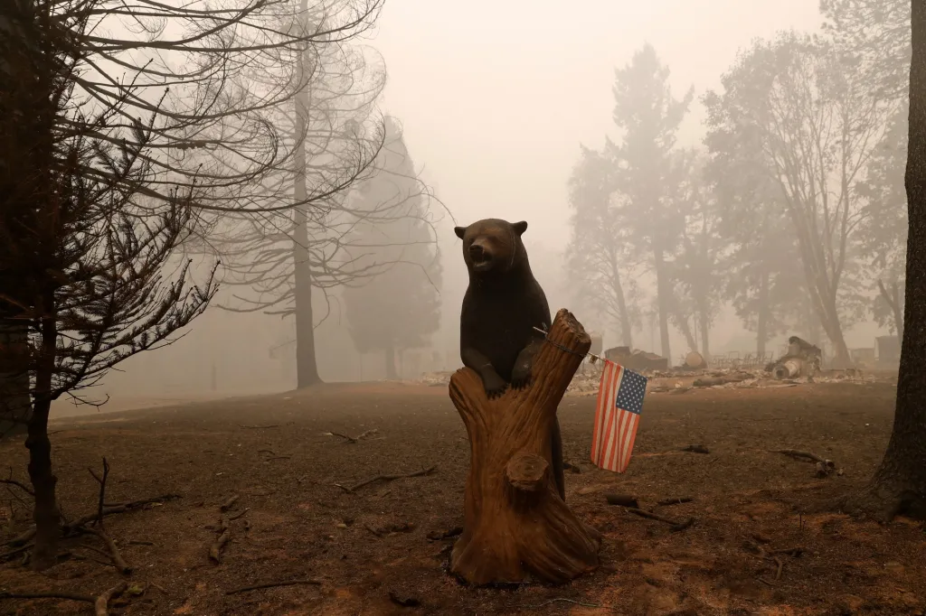 Požáry ve státě Oregon zdevastovaly i celé obce. Fotografická galerie ukazuje situaci ve vesnici Talent