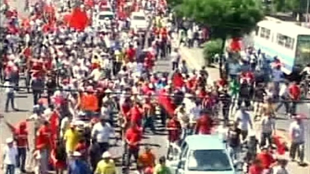 Opoziční demonstrace v Nikaragui