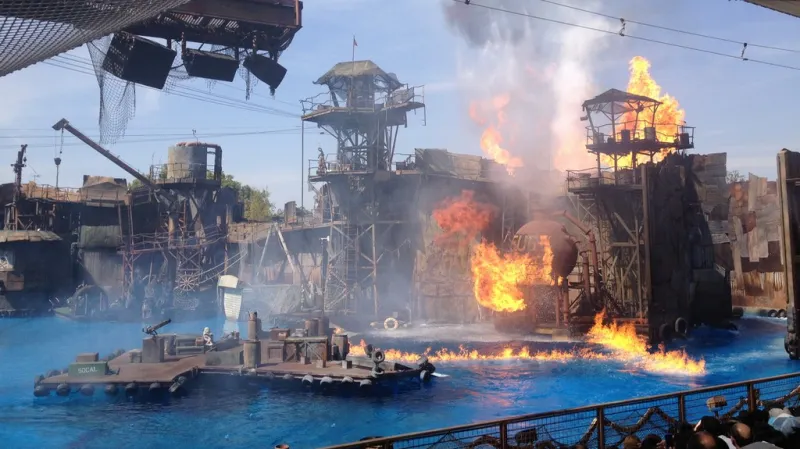 Dramatická scéna atrakce Waterland