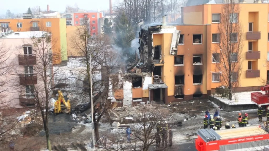 Výbuch panelového domu ve Frenštátu