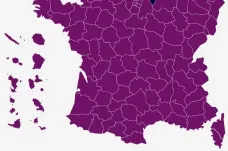 Volební mapu drtivě ovládl Macron, Le Penová přesvědčila jen dvě bašty na severu země