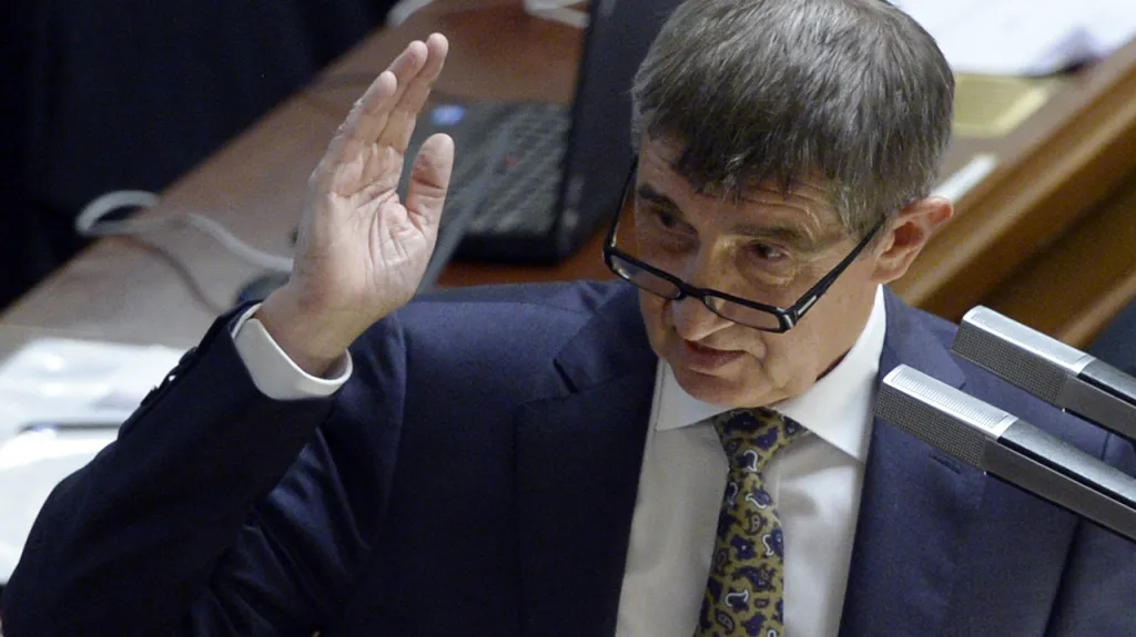 Andrej Babiš (ANO) ve sněmovně