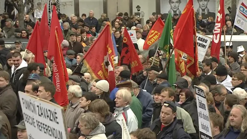 Demonstrace na Václavském náměstí