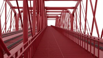Vizualizace nového mostu na Výtoni z dílny Institutu plánování a rozvoje