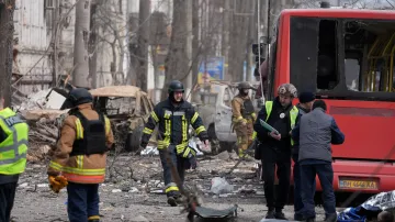 Následky ruského útoku na město Sumy