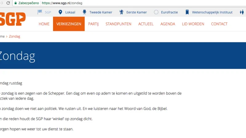 SPG v neděli vypíná webové stránky