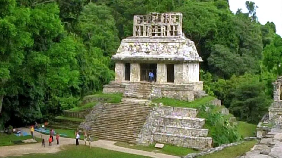 Hrob mayského panovníka v mexickém Palenque