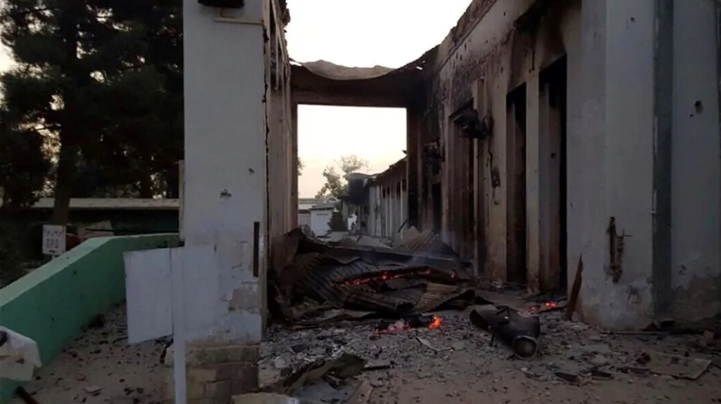 Zničená nemocnice v Kunduzu