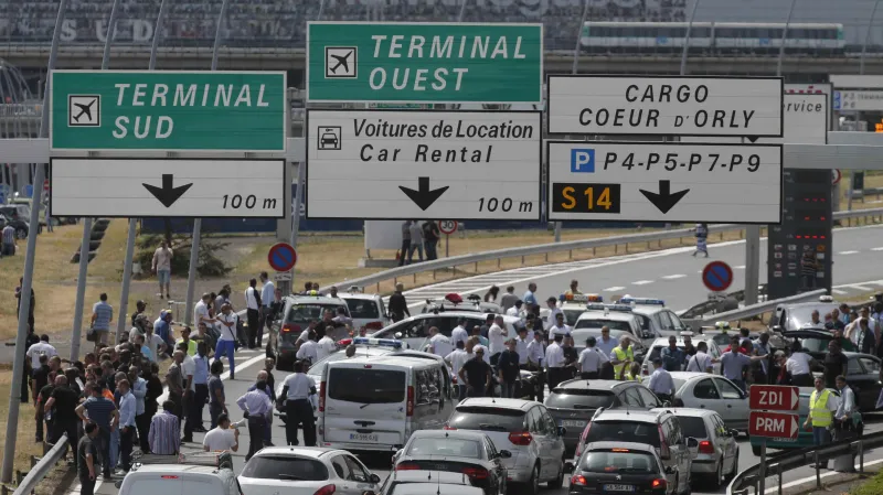 Protest francouzských taxikářů