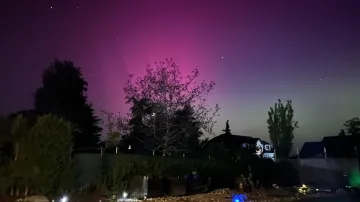 Polární záře nad Smečnem