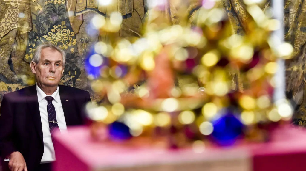 Miloš Zeman při otevření moskevské výstavy Poklady Pražského hradu